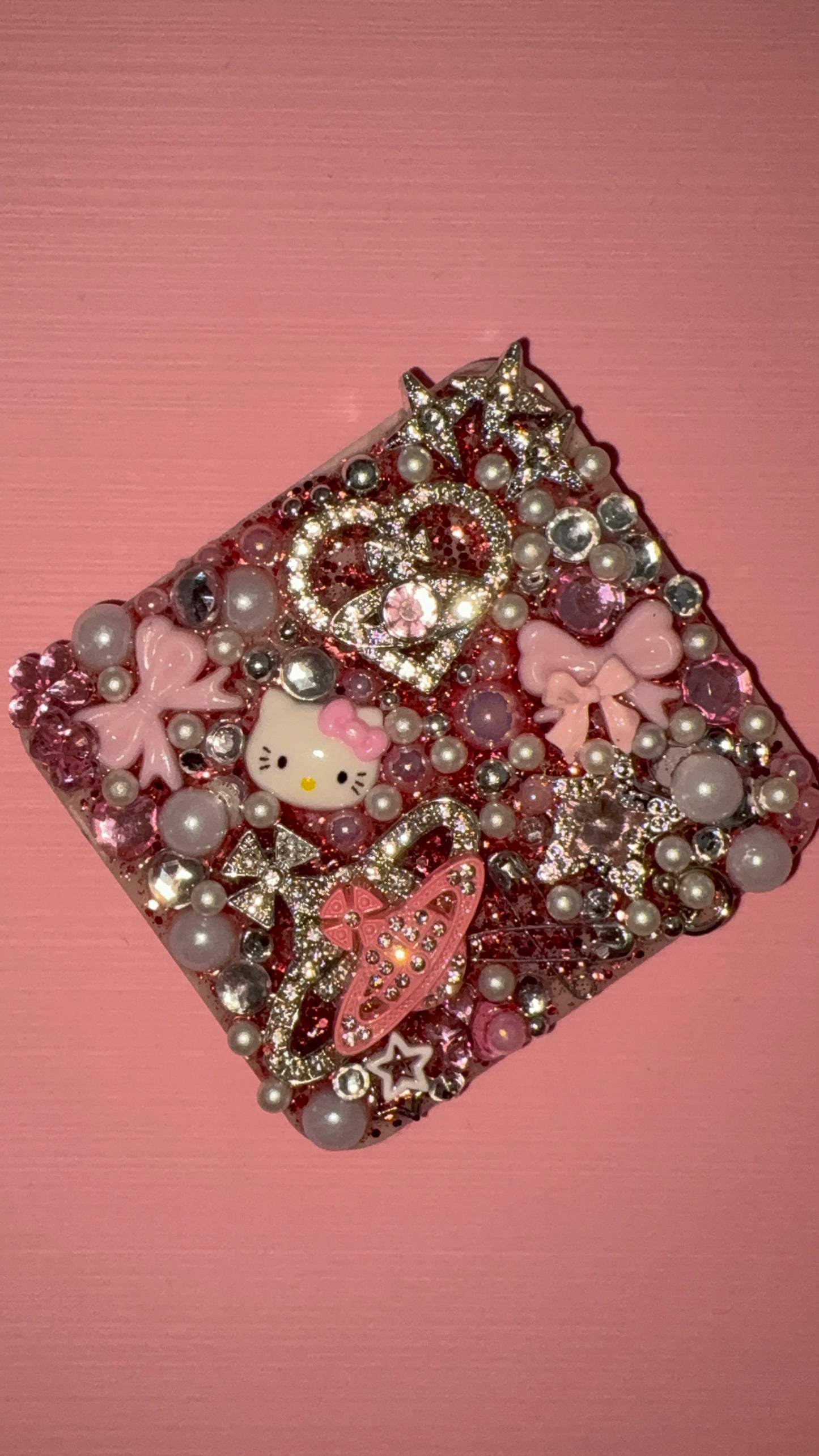 Pink hello kitty mini compact mirror