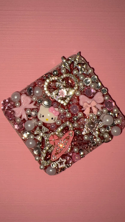 Pink hello kitty mini compact mirror