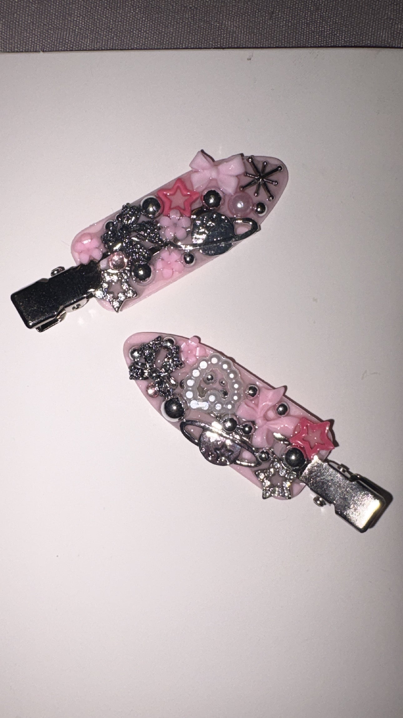 Junked out hair clips